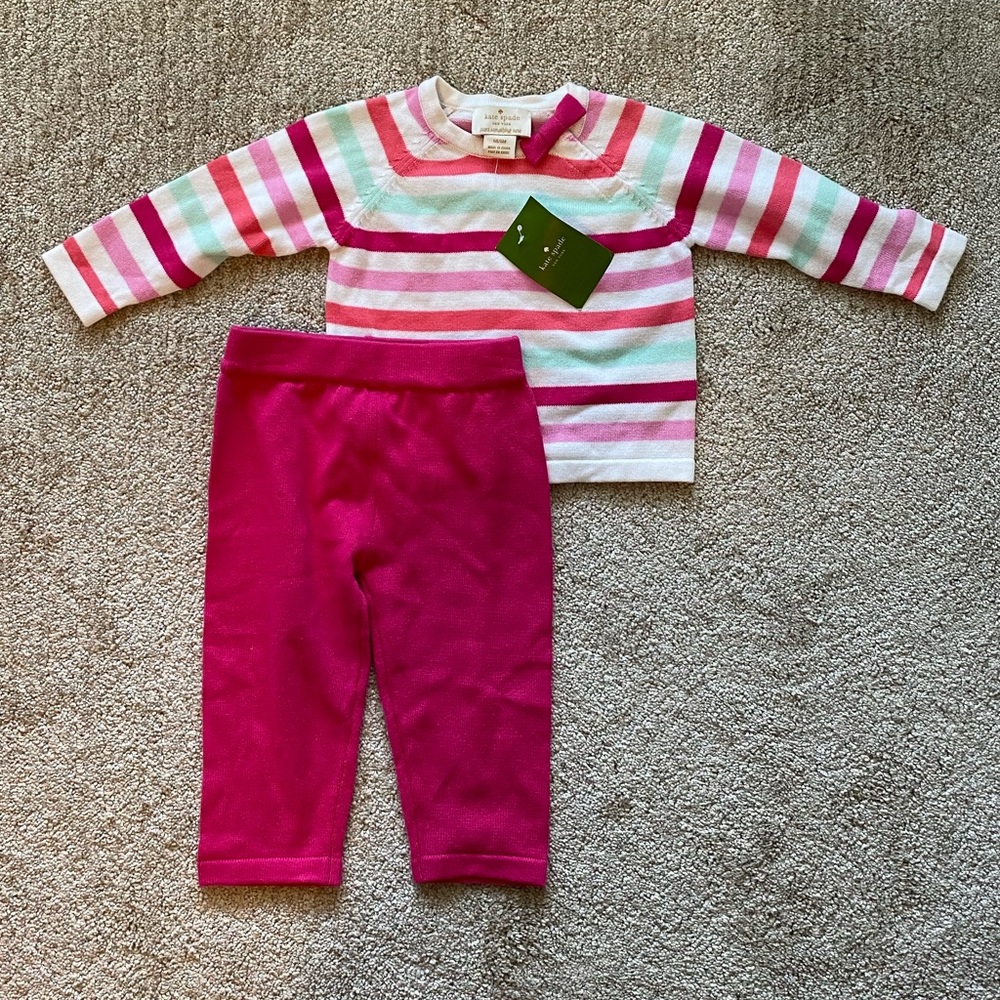 Kate spade 6 month long sleeve pant set